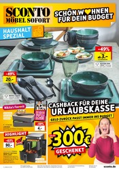 Sconto SB Möbel & Einrichtung Prospekt der aktuellen Woche mit 4 Seiten, gültig von 28.06.2025 bis 18.07.2025, in Gerwisch und Umgebung Aktueller Sconto SB Möbel & Einrichtung Prospekt in Gerwisch und Umgebung, "HAUSHALT SPEZIAL" mit 4 Seiten, 28.06.2025 - 18.07.2025