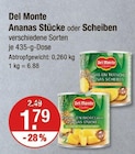 Ananas Stücke oder Scheiben von Del Monte im aktuellen V-Markt Prospekt für 1,79 €