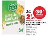 Chips de legumes Bio - Aline & Olivier en promo chez Super U Chips de legumes Bio - Aline & Olivier dans le catalogue Super U