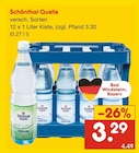 Schönthal Quelle bei Netto Marken-Discount im Burglengenfeld Prospekt für 3,29 €