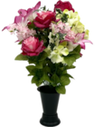 Truffaut La Patte d'Oie - Promo Bouquet artificiel en vase H. 65 cm Promo Bouquet artificiel en vase H. 65 cm à 37,99 € dans le catalogue Truffaut à La Patte d'Oie