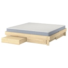 Bettgestell + Aufbewahrung+Matratze Kiefer/Vesteröy mittelfest 160x200 cm Angebote von GLAMBERGET bei IKEA Heinsberg für 548,00 €