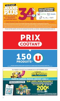 Catalogue Super U à Plabennec cette semaine, valable du 18/08/2026 au 30/08/2026 Prospectus Super U à Plabennec, "SUPER U", 32 pages de promos valables du 18/08/2026 au 30/08/2026