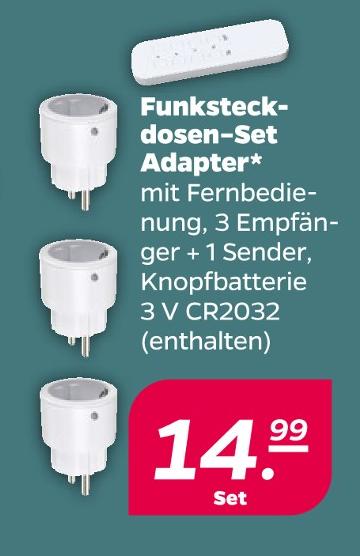 Funksteckdosen-Set Adapter