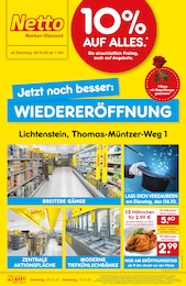 Netto Marken-Discount Prospekt für Bernsdorf: "Wiedereröffnung - 10% auf ALLES", 4 Seiten, 06.10.2026 - 10.10.2026