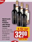 Aktuelles Weinfreunde Miluna Primitivo Angebot bei REWE in Bielefeld ab 32,00 €