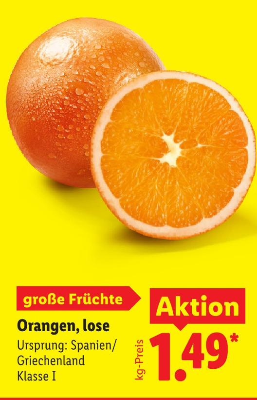 Orangen, lose