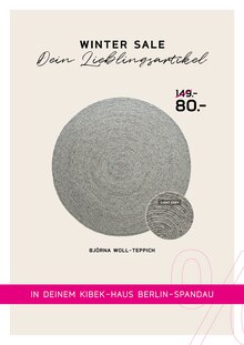 Wolle im Kibek Prospekt "WINTER SALE" mit 21 Seiten (Berlin)