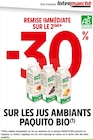 Intermarché Rouxmesnil-Bouteilles - Promo -30% de remise immédiate sur le 2ème sur les jus ambiants Paquito bio Promo -30% de remise immédiate sur le 2ème sur les jus ambiants Paquito bio à dans le catalogue Intermarché à Rouxmesnil-Bouteilles