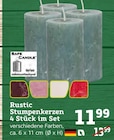 Rustic Stumpenkerzen 4 Stück im Set von SAFE CANDLE im aktuellen Pflanzen Kölle Prospekt für 11,99 €