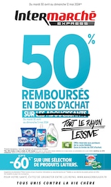 Prospectus Intermarché à Boulogne-Billancourt, "50% REMBOURSÉS EN BONS D'ACHAT SUR TOUT LE RAYON LESSIVE", 16 pages de promos valables du 30/04/2024 au 12/05/2024