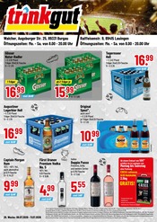 Trinkgut Discounter Prospekt der aktuellen Woche mit 4 Seiten, gültig von 06.07.2026 bis 11.07.2026, in Hermaringen und Umgebung Aktueller Trinkgut Discounter Prospekt in Hermaringen und Umgebung, "Aktuelle Angebote" mit 4 Seiten, 06.07.2026 - 11.07.2026