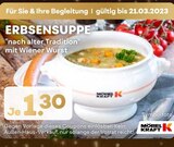 ERBSENSUPPE für 1,30 € bei Möbel Kraft im Angebot ERBSENSUPPE im aktuellen Möbel Kraft Prospekt