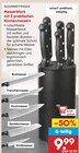 Messerblock mit 5 praktischen Küchenmessern Angebote von GOURMETmaxx bei Netto Marken-Discount Bonn für 9,99 €