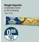 Baguette von Meggle im aktuellen V-Markt Prospekt für 0,88 €
