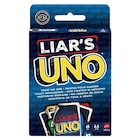 Jeu d’ambiance Mattel Uno Liar's - Mattel - Fnac Jeu d’ambiance Mattel Uno Liar's - Mattel à 12,99 € dans le catalogue Fnac