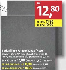 Bodenfliese Fein steinzeug 'Recon' bei BAUHAUS in Bremerhaven Bodenfliese Fein steinzeug 'Recon' im Angebot bei BAUHAUS Bremerhaven