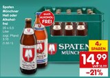 Münchner Hell im Angebot bei Netto Marken-Discount in Passau Münchner Hell Angebote von Spaten bei Netto Marken-Discount Passau für 14,99 €