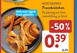Franzbrötchen von MEINE BACKWELT im aktuellen ALDI SÜD Prospekt für 0,39 €