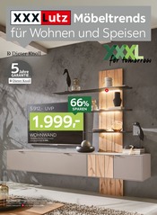 Wohnzimmer im XXXLutz Möbelhäuser Prospekt in Villingen-Schwenningen Aktueller XXXLutz Möbelhäuser Prospekt mit Wohnzimmer, "Möbeltrends für Wohnen und Speisen", Seite 1