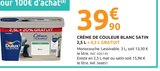 Crème de couleur blanc satin - DULUX VALENTINE - Mr.Bricolage à Albi Crème de couleur blanc satin - DULUX VALENTINE en promo chez Mr.Bricolage Albi à 39,90 €