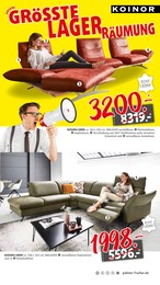 Ecksofa im Polstermöbel Fischer Prospekt "JETZT IST SCHLUSS - LAGERRÄUMUNG HÖHEPUNKT" auf Seite 3