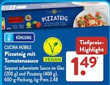 Pizzateig mit Tomatensauce bei ALDI SÜD im Taunusstein Prospekt für 1,49 €