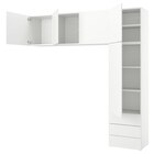 Kleiderschr m 5 Türen+3 Schubl. weiß/Fonnes weiß von PLATSA für 401,50 € bei IKEA im Angebot Kleiderschr m 5 Türen+3 Schubl. weiß/Fonnes weiß von PLATSA im aktuellen IKEA Prospekt