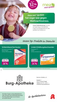 Aktueller mea - meine apotheke Prospekt "Unsere Dezember-Angebote" Seite 1 von 4 Seiten