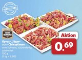 Gyros-, Jäger- oder Chinapfanne bei combi im Apen Prospekt für 0,69 €
