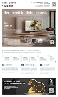 Aktueller EURONICS Prospekt (Kaufering, 4 Seiten zum blättern EURONICS Prospekt Herbstzeit ist Heimkinozeit. mit 4 Seiten