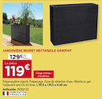 JARDINIÈRE MURET RECTANGLE GRAPHIT - Gedimat à Toulouse JARDINIÈRE MURET RECTANGLE GRAPHIT en promo chez Gedimat Toulouse à 119,00 €
