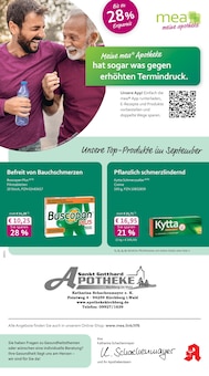 mea - meine apotheke Prospekt der KW 36 "Unsere September-Angebote" Aktueller mea - meine apotheke Prospekt "Unsere September-Angebote" Seite 1 von 4 Seiten