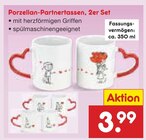 Porzellan-Partnertassen Angebote bei Netto Marken-Discount Unna für 3,99 €