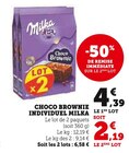 Choco Brownie Individuel - Milka en promo chez U Express Aulnay-sous-Bois à 2,19 €