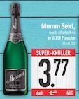 Alkoholfreie Getraenke im EDEKA Prospekt Sekt, auch alkoholfrei von Mumm im aktuellen EDEKA Prospekt für 3,77 €