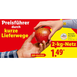 Deutsche Rote Äpfel