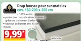 Norma Uckange - Promo Drap housse pour sur-matelas Promo Drap housse pour sur-matelas à 9,99 € dans le catalogue Norma à Uckange
