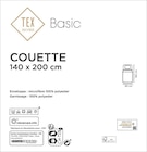 Couette "Basic" - TEX BASIC - Carrefour à Compiègne Couette "Basic" - TEX BASIC en promo chez Carrefour Compiègne à 9,99 €