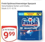 Spülmaschinenreiniger Sparpack im Angebot bei GLOBUS in Siegen Spülmaschinenreiniger Sparpack Angebote von Finish bei GLOBUS Siegen für 9,99 €