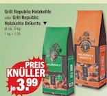 Holzkohle im Angebot bei V-Markt in München Holzkohle Angebote von Grill Republic bei V-Markt München für 3,99 €