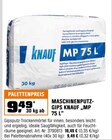 Maschinenputz-Gips MP 75 L von Knauf im aktuellen OBI Prospekt