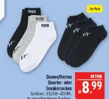 Damen Quarter-Socken im Angebot bei Marktkauf in Bautzen Damen Quarter-Socken Angebote von Puma bei Marktkauf Bautzen für 8,99 €