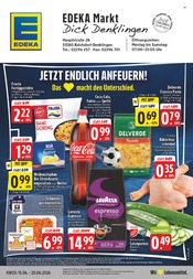 Cola im EDEKA Prospekt in Wiehl Aktueller EDEKA Prospekt mit Cola, "Aktuelle Angebote", Seite 1
