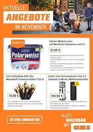 OBI Prospekt für Weiherhof mit 1 Seite OBI Prospekt für Weiherhof: "AKTUELLE ANGEBOTE", 1 Seite, 01.11.2022 - 30.11.2022