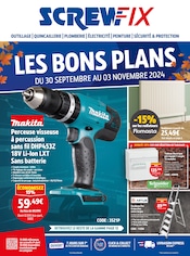 Catalogue Bricolage Screwfix en cours à Raismes et alentours, "LES BONS PLANS", 12 pages, 30/09/2024 - 03/11/2024