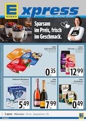 Aktueller E xpress Supermarkt Prospekt in Vaterstetten und Umgebung, "Sparsam im Preis, frisch im Geschmack." mit 4 Seiten, 17.02.2025 - 22.02.2025