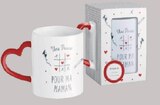 Mug anse en cœur 33cl faïence dans le catalogue Intermarché Super