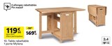 Table rabattable 1 porte mylena dans le catalogue But