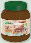 Pâte à tartiner aux noisettes - U BIO à 4,09 € dans le catalogue U Express